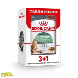 Влажный корм для кошек Royal Canin Digest Sensitive Gravy pouch 85 г, 3+1 шт